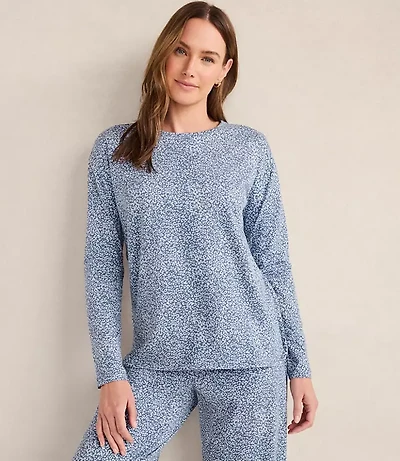 Haven Well Within Organic Cotton Jersey Animal Print Pajama Top