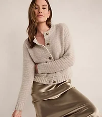 Haven Well Within Merino Wool Cashmere Link Stitch Cardigan