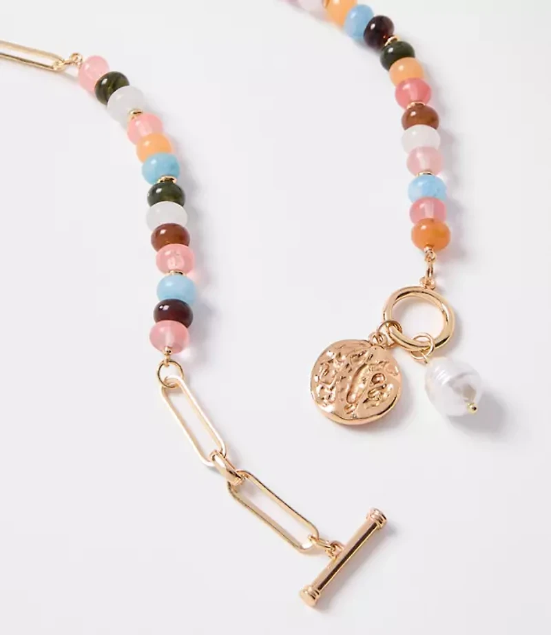 Beaded Chunky Statement Necklace