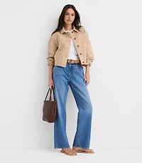 Floral Embroidered Twill Jacket