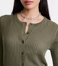 LOFT Versa Ribbed Cardigan