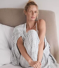 Haven Well Within Lightweight Flannel Windowpane Pajama Pants