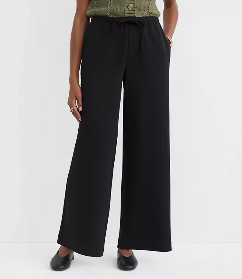 Petite Sawyer Pull On Pants Textured Crepe