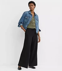 Petite Sawyer Pull On Pants Textured Crepe