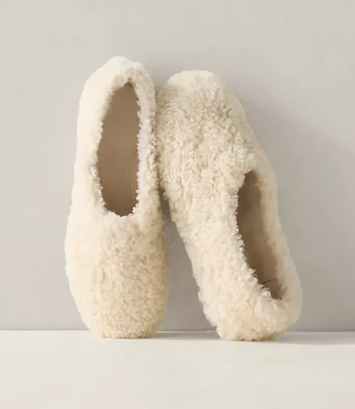 Haven Well Within Shearling and Suede Slippers