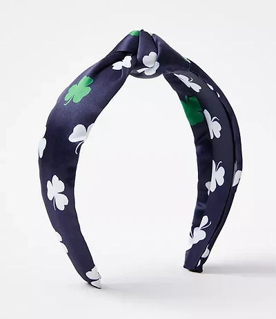 Shamrock Satin Knot Headband