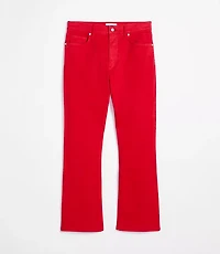Rivete Petite Curvy High Rise Kick Crop Jeans Maple Cherry