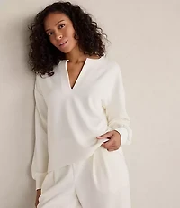 Haven Well Within Double Knit Split Neck Top