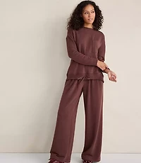 Haven Well Within Fleece Pleated Wide Leg Pants