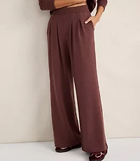 Haven Well Within Fleece Pleated Wide Leg Pants