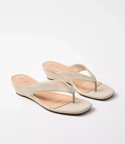 Mini Wedge Thong Sandals