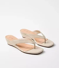 Mini Wedge Thong Sandals