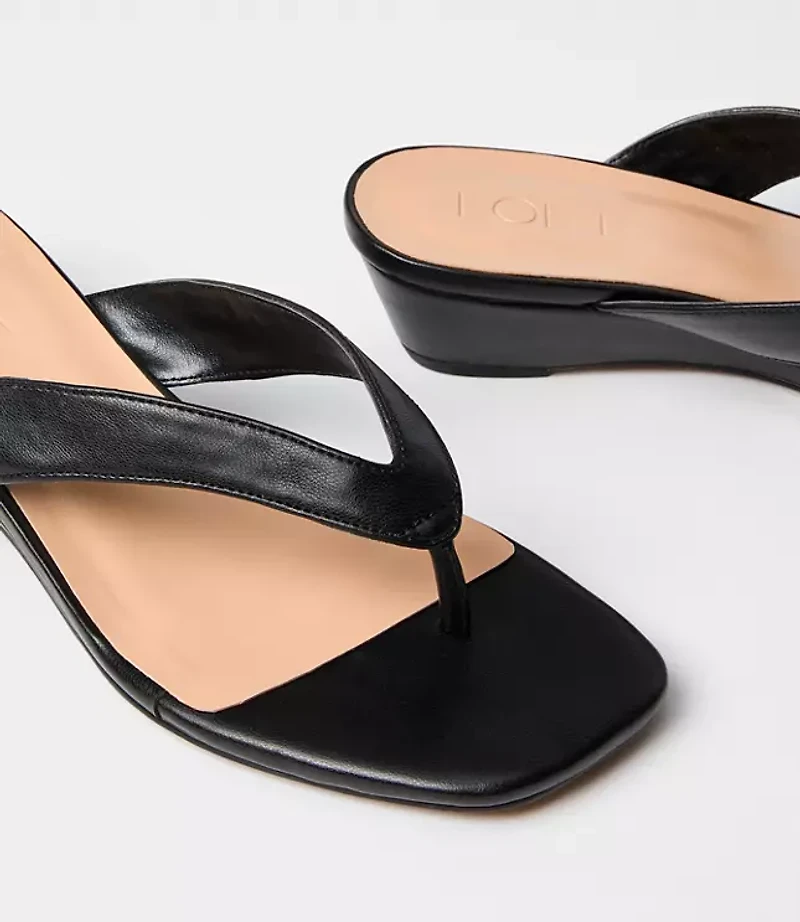 Mini Wedge Thong Sandals