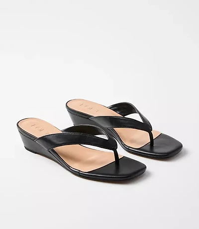 Mini Wedge Thong Sandals