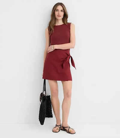 Linen Cotton Wrap Skort