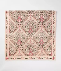 Floral Border Paisley Scarf