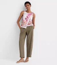 Petite Palm Shoulder Tie Top