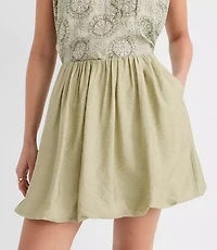 Bubble Mini Pocket Skirt