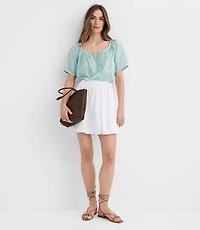 Bubble Mini Pocket Skirt