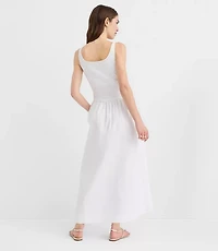 Petite Seamed Waist Midi Pocket Dress