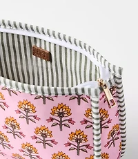 Garden Stripe Zip Pouch
