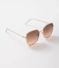 Modern Metal Square Sunglasses