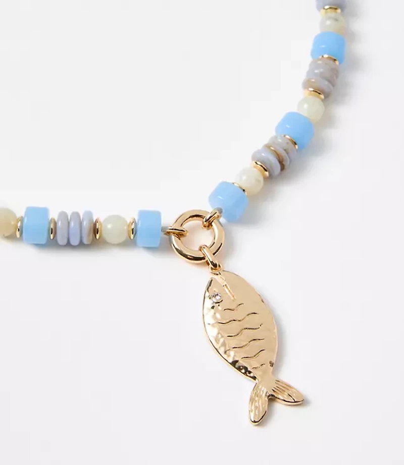 Fish Beaded Necklace