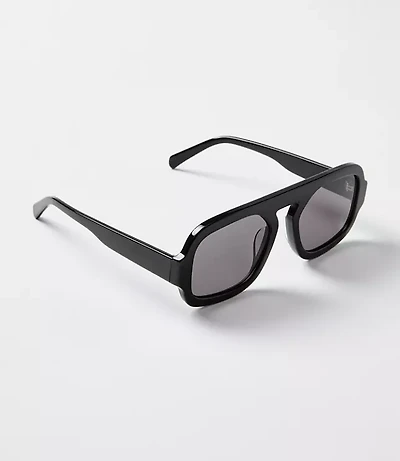LOFT Versa Modern Aviator Sunglasses