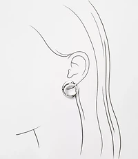 LOFT Versa Open Hoop Earrings