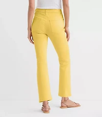 Rivete Petite High Rise Kick Crop Jeans Daffodil Bloom