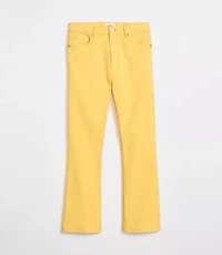 Rivete Petite High Rise Kick Crop Jeans Daffodil Bloom