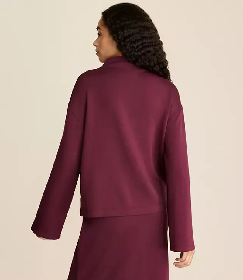 Lou & Grey Scubasoft Mock Neck Top