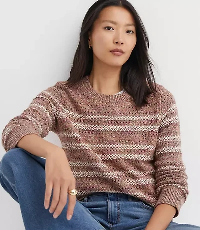 Multicolored Stitchy Sweater