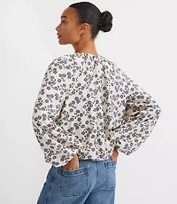 Floral Bubble Blouse