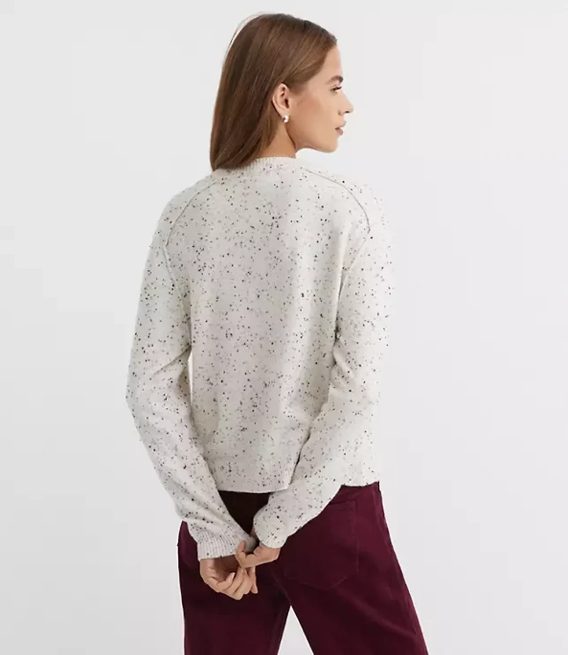 Flecked Saddle Sleeve Cardigan