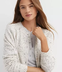Flecked Saddle Sleeve Cardigan