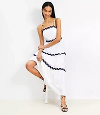LOFT Beach Ric Rac Poplin Maxi Dress