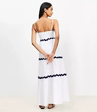 LOFT Beach Ric Rac Poplin Maxi Dress