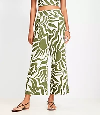 LOFT Beach Sunny Linen Blend Wide Leg Pants