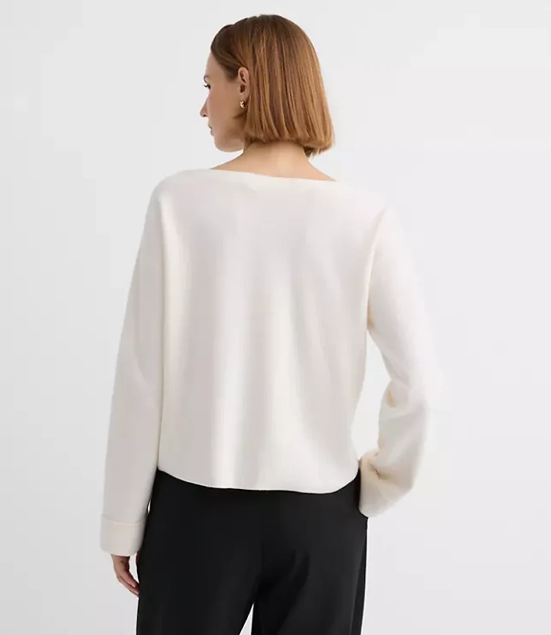 Boatneck Pocket Sweater