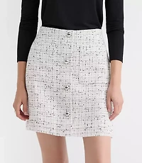 Tweed Mini Patch Pocket Skirt