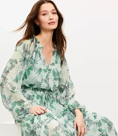 Gardenia Ruffle Maxi Dress