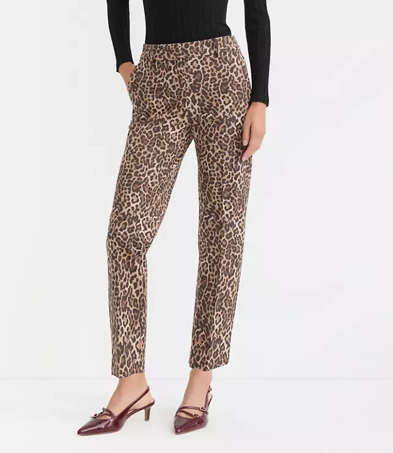Riviera Slim Pants Leopard Print Bi-Stretch