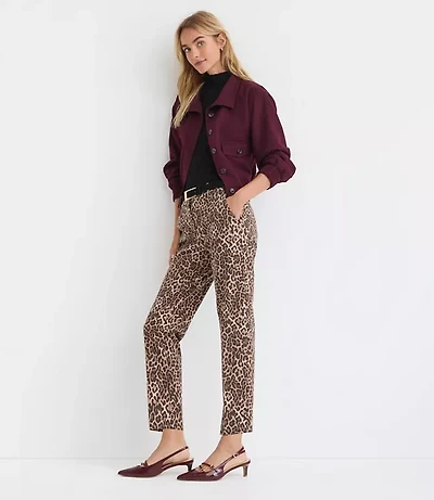 Riviera Slim Pants Leopard Print Bi-Stretch