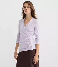 Button Side Ruched Top