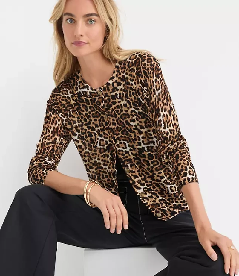 Leopard Print Cardigan