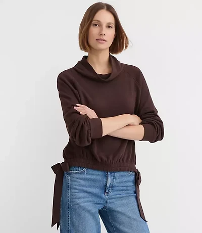 Side Tie Sweatshirt