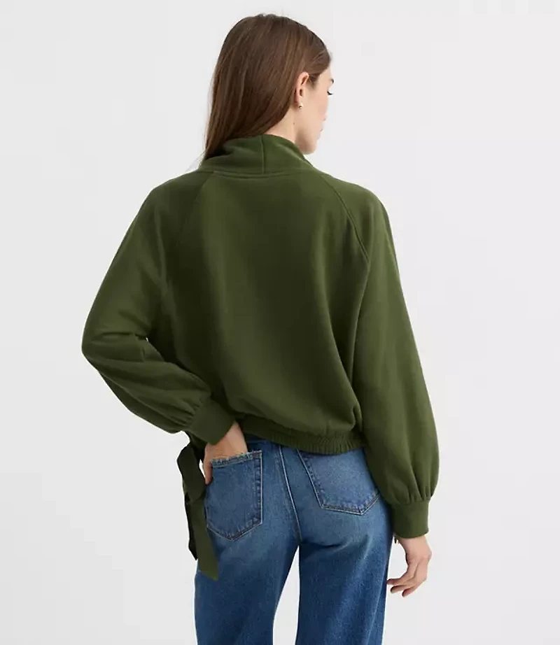 Side Tie Sweatshirt