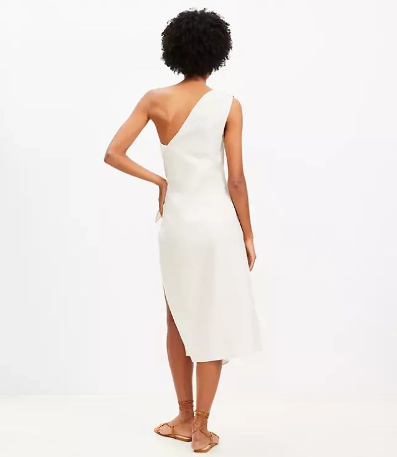LOFT Beach One Shoulder Sarong Dress