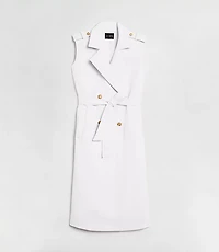 LOFT Versa Crepe Drape Trench Vest